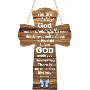You Are a  of God Wooden Crosses,PSAlM 139 Christians  Wall Art, Religious Crosses Desk Decor, Decor for  Room Church Decoration