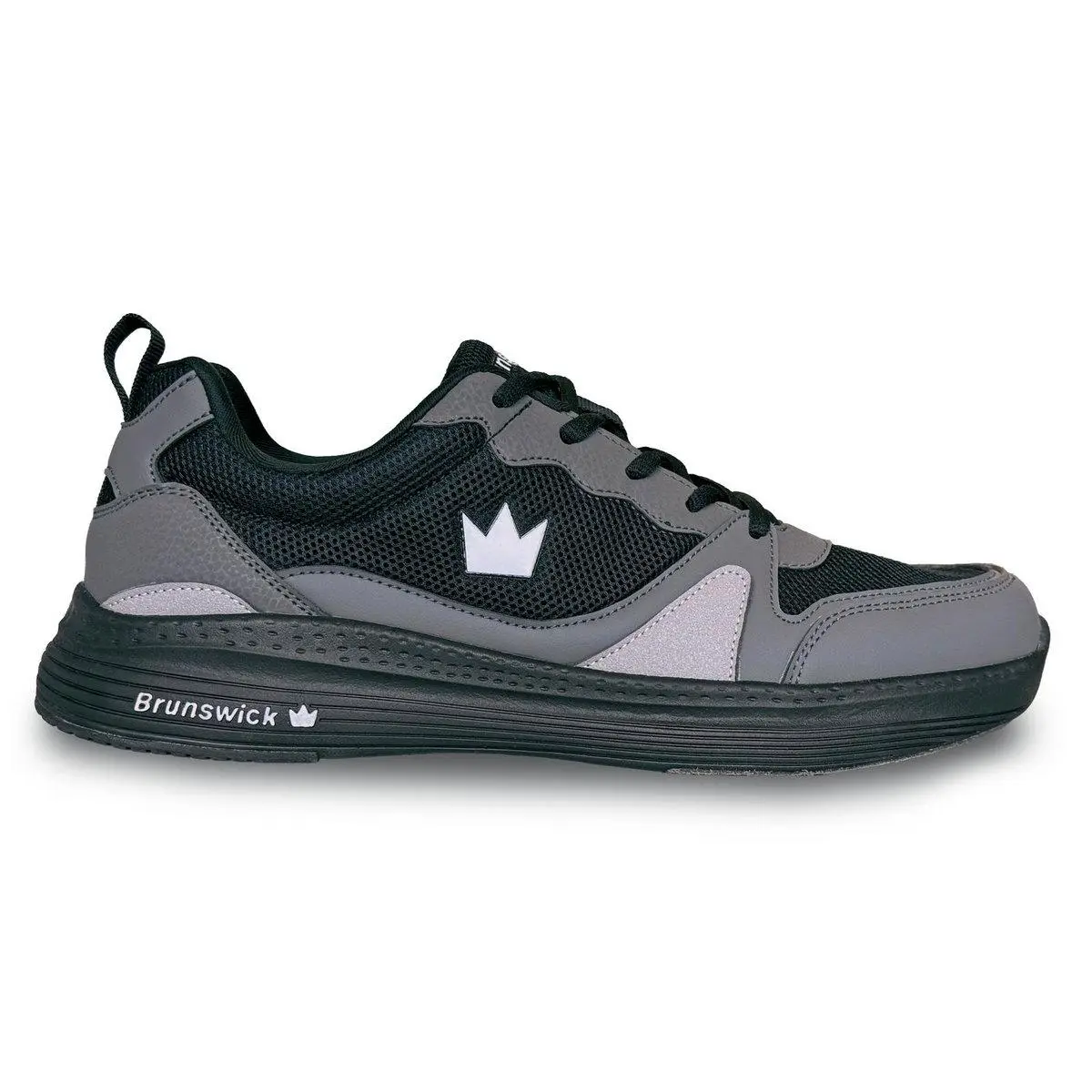 Brunswick Mens Outback Black/Grey Bowling Shoes