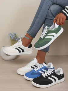 .Women's Multicolor Fashion Sport Shoes, Casual Low-Top Comfortable Non-Slip Flat Sole, Ideal for Daily Walking, All Seasons