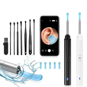 Ear Wax Removal Tool Camera, 1 Box Ear Cleaner with Light & Camera & Accessories, Earwax Removal Kit Compatible with Cell Phones & Tablets, Ear Wax Removal Camera