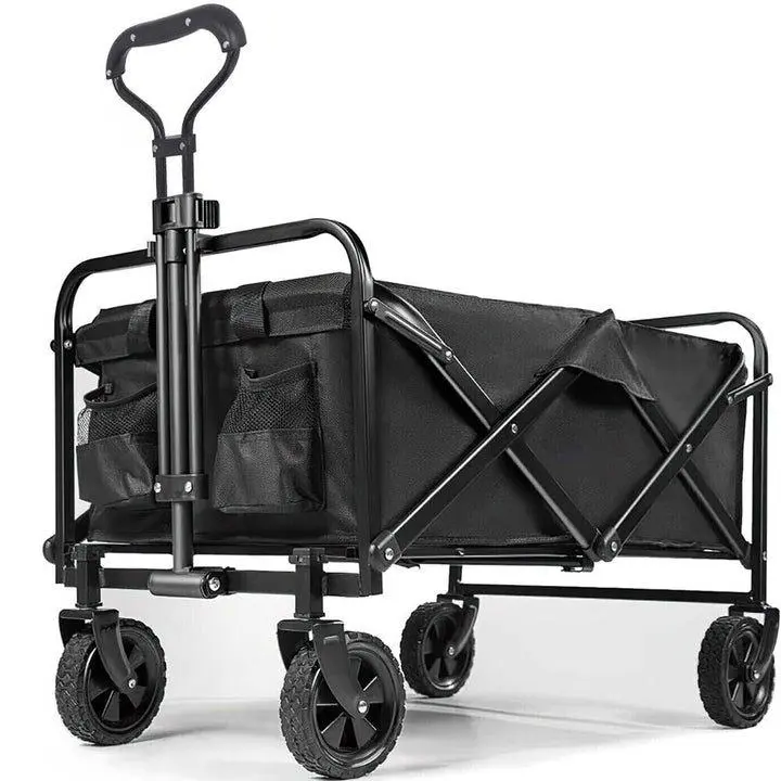 Heavy Duty Foldable Shopping Camping Travel Beach Garden Wagon Versatile Cart for Dorm High Rise Apartment Life