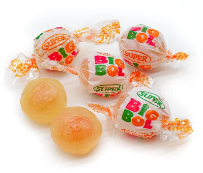 Super Big Bol Bubblegum Candy, 2-Pack Bulk Bag with 44 Total Fruit-Flavored Pieces
