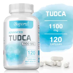 Buporai TUDCA Dietary Capsules 120 capsules, 1100 mg, support liver and gut health.