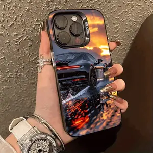 An amazing car pattern phone case showcasing a soft TPU protective cover with impact resistance suitable for iPhone 17 17Air 16 15 14 Pro Max Plus 13 12 11 Promax X XSMAS 7 8Plus and many other phones. It's a perfect gift for any occasion
