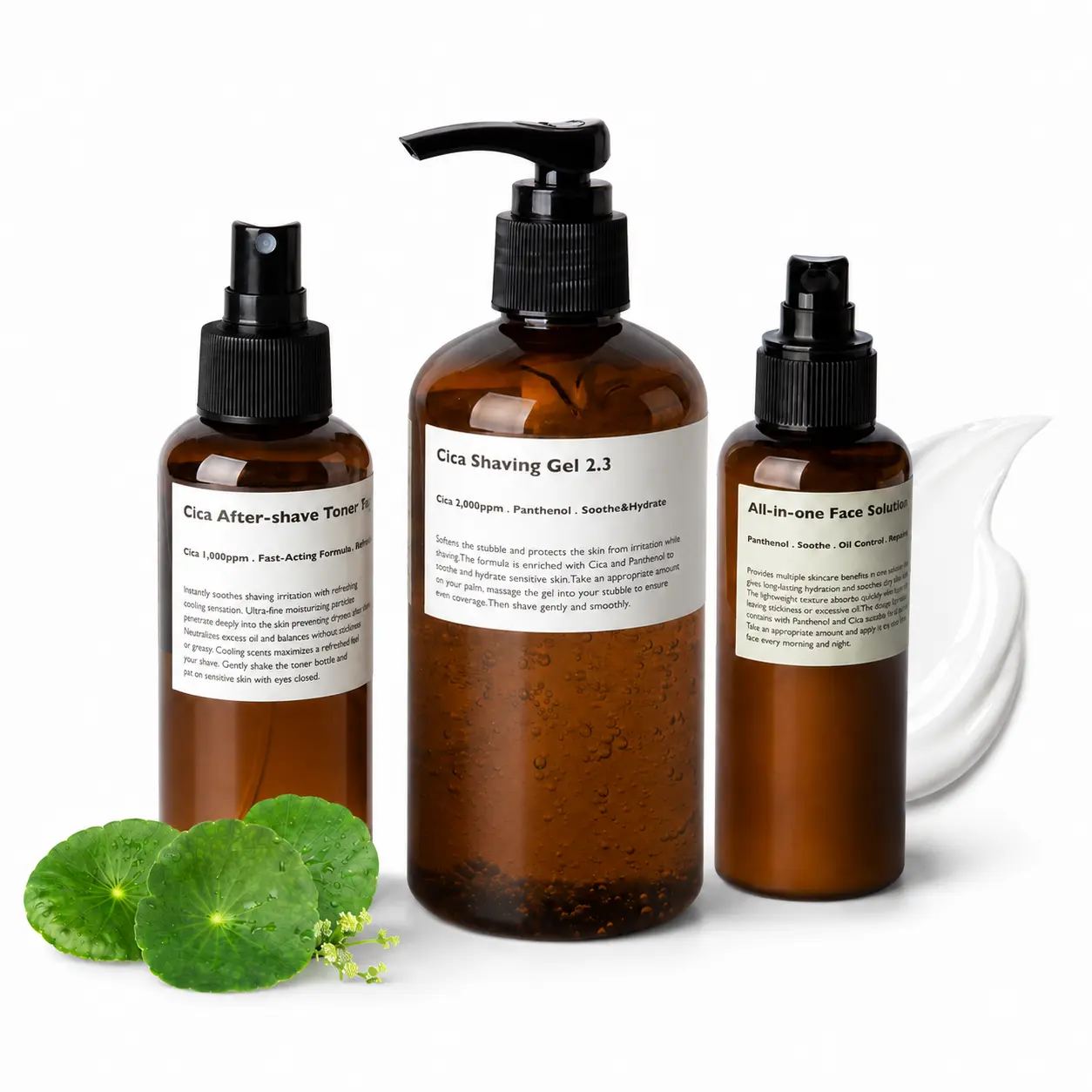 Lazy Society Shave & Groom Set – Shaving Gel & Aftershave Toner Spray & All-in-one Lotion