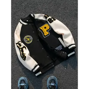 rapunzel costume picture day outfit ballerina costume accessories boys Men's Fashion Casual Personality Embroidered Towel Embroidered Letter with Rotator Sleeve Autumn and Winter Baseball Jacket Patchwork Jacket