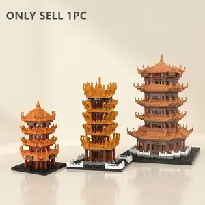 Architecture Building Toys, House Building Kit, 1 Set Micro Building Blocks Set Model, Three-dimensional Assembly Brain Builds Toy, Building Block Sets