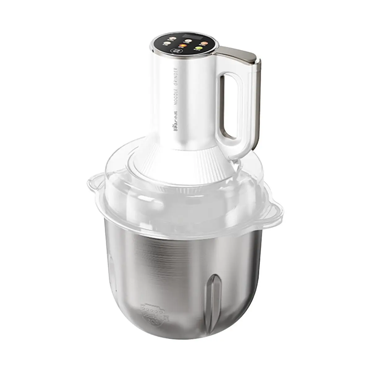 BEAR Dual Bowl Food Processor & Dough Maker - 2.5L Chopper, 3.5L Mixer, Low Noise, Easy Clean, Kitchen Appliance CH-5L05G48