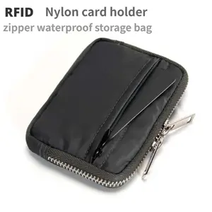 Japanese Men Wallet Earbuds Storage Bag Credit Card Holder Case for Boys Girls Journey Bank Card Organizer  Zipper Coin Purse