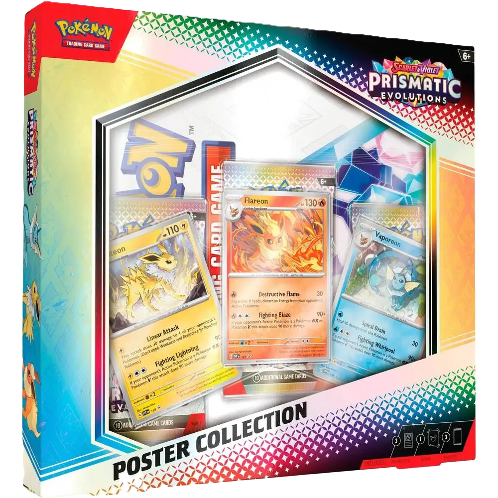 2025 Pokemon Prismatic Evolutions Poster Collection SV