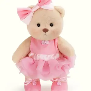 Getahug Pink Ballet Dress Bear | Handmade Jointed Teddy Bear Gift, Stuffed Animal Plush Toy for Girls, Exquisite Outfit, Christmasdaygift, Christmasgiftideas Interactive Realistic Bunny Durable Soft Fluffy weighted stuffed animals Soft Cuddly Gift