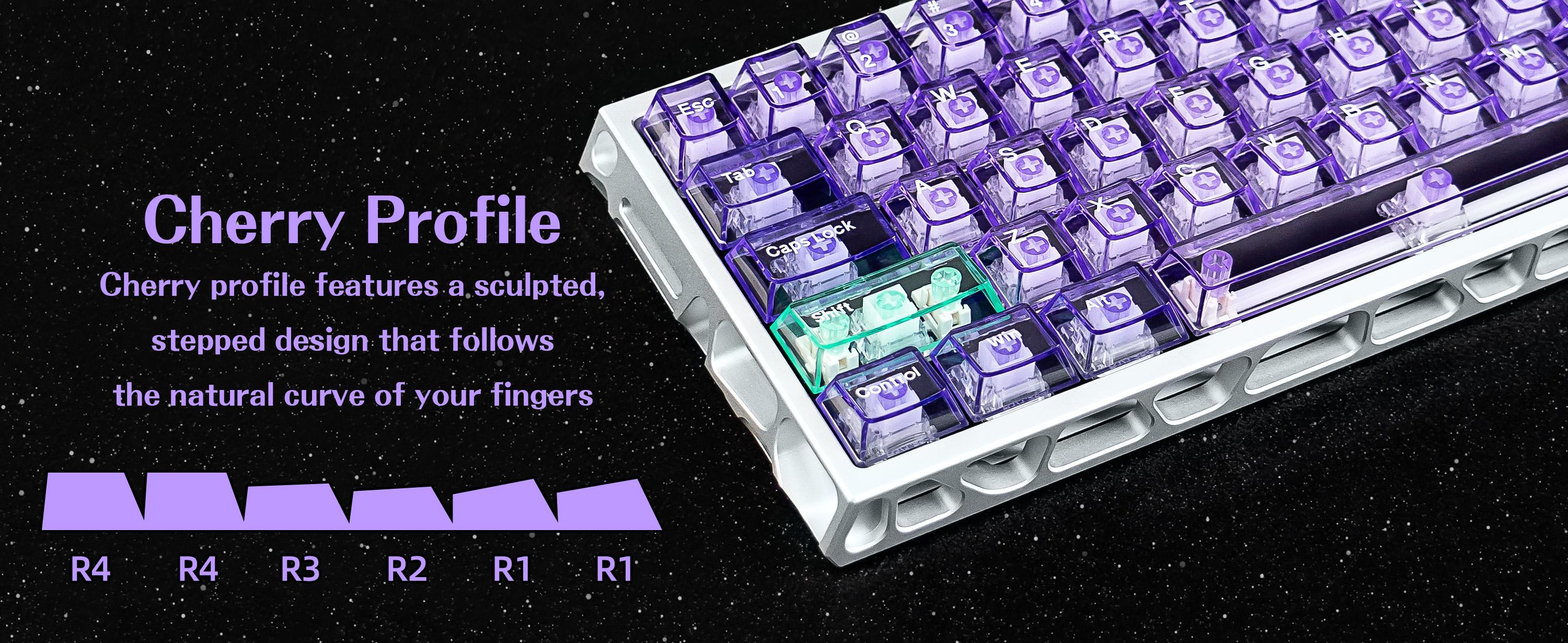 157 Keys Custom Pink Clear Transapent Keycaps PC Material UV Tranfer Purple Clear Keycaps Set Fit for 61/64/87/104/108 Mechanical membrane Keyboard Cherry Mx Switches outdoorfun