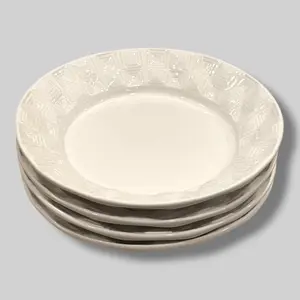 Neiman Marcus Embossed Soup Bowls | Set of 4 | Made in Portugal