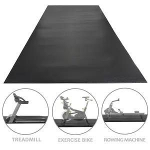 Answer E 8 x 3FT High-Density Exercise Mat Gym Bike Floor Protector Treadmill Mat PVC