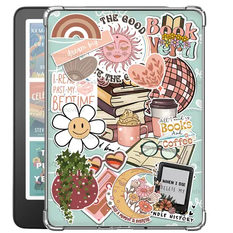 Book Nerd (Variety Pack) | Clear Case INSERT Cover | Sticker Effect