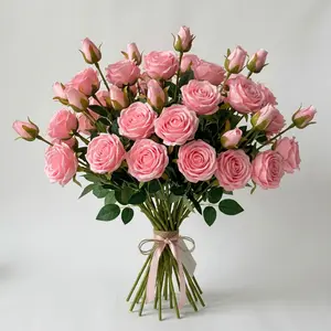 Pollen-Free Artificial Empress Roses, 2-Piece Set with Long Stems, Decorative Ornaments for Valentine Gifts, DIY Home Projects, Home Decor Filler tiktokshopspringglowup