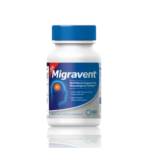 Vita Sciences Migravent Migraine Pain Relief Supplement w/Vitamin B2, Riboflavin, Magnesium, Coenzyme CoQ10, PA-Free Butterbur, Bioperine, Premium Herbal Extracts 60 Count
