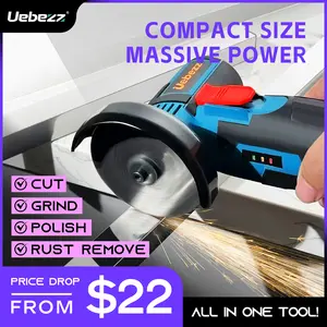 Mini Angle Grinder Kit,12V,2×1500mAh Lithium Rechargeable Batteries,19500RPM Mini Brushless Grinder High Speed Portable Cut Off Tool for Metal Cutting, Polishing & DIY Projects,Cut Off Tool for Metal,Wool,Tile.Hardware Tools