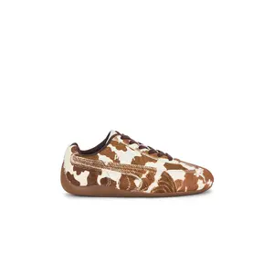 Puma Select Speedcat Cow Sneaker in Chocolate Brown