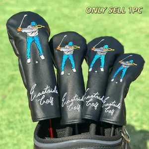 Golf Club Head Cover, Swing Style Protection, No. 1 Wood 3/5 Wood Ut Cover, Durable Design, Essential for Golf Enthusiasts