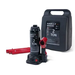 Car Jack 2 Ton Hydraulic Bottle Jack - 4400 Lbs Auto Repair Jack for Cars, Trucks, SUVs - Complete Lifting Kit for House Leveling & Home Projects, Includes Durable Storage Case - All-in-One Black