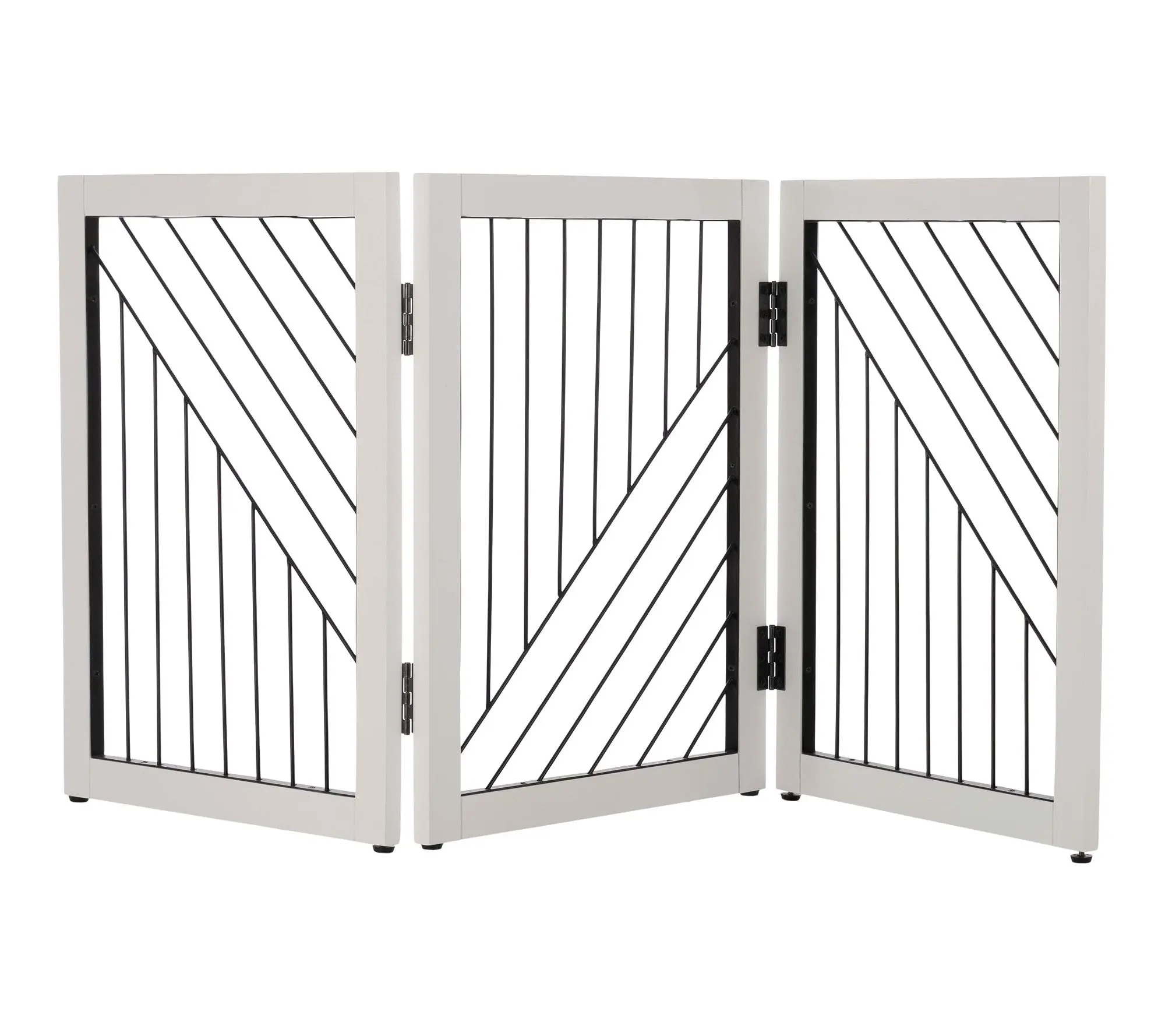 PETMAKER Freestanding Dog Gate 3 Panel Foldable Indoor Fence