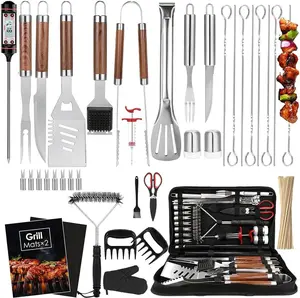 137 count Griddle Accessories Kit for  Stainless Steel Grill Tools for Outdoor Grill with Carrying Bag, Meat , Grill Mats for Camping, Backyard & Gifts, BBQ Utensils for Men Women