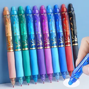 Fine Point Erasable Gel Pen Set, Rollerball Pen Set, 10pcs/set Retractable Plastic Writing Pen with Built-in Eraser, Office Stationery & Supplies for Home School Dormitory College Student Pen
