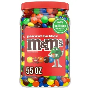 M&M'S Peanut Butter Milk Chocolate Candy, 55 oz.