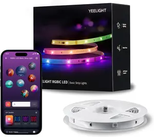 YEELIGHT 20FT LED Strip Lights, 108 LEDs Smart Light Strips with DIY Color Changing, RGB Light Strip with Bluetooth Connected & APP Control, Led Lights with 20+ Lighting Effect for Bedroom, Home Decor