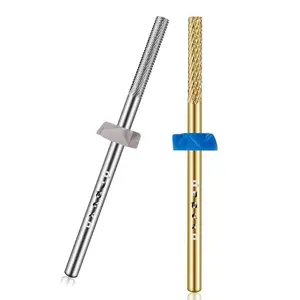 Cuticle Bit for Nail Drill 2Pcs: Carbide 3XF drill bits nail tech Remover Needle Bit Under Nail Cleaner Dead Skin Nail Prepare 3/32'' for Electric Nail File Nail Buffer Bit