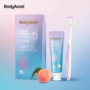 BodyAccel Tongue Cleaning Gel & Tongue Brush, for Cleaner Mouth Reduce Bad Breath, Gentle Oral Care Tool, Tongue Cleaner- TikTokShopBlackFriday max