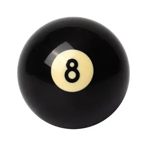 1-Piece 2 1/4" Replacement #8 Billiard Pool Cue Ball - Black