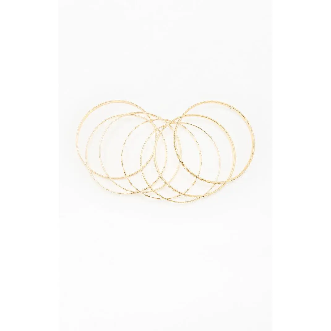 Pacsun Women's Greta Metal Bangle Set