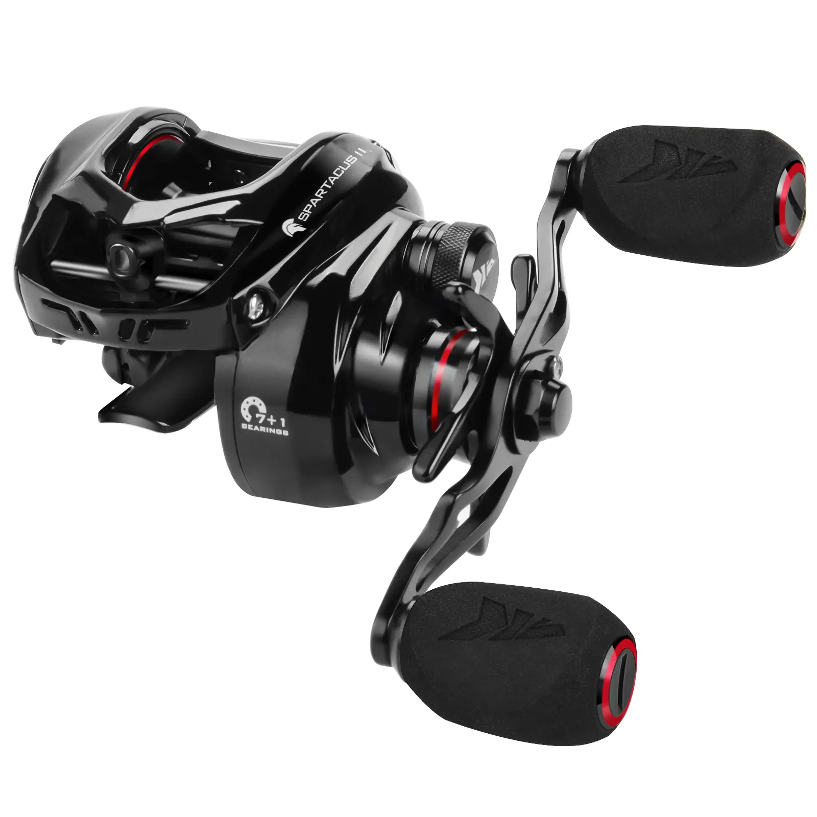 KastKing Spartacus II Baitcasting Fishing Reel, 6oz Ultralight Baitcaster Reel, Super Smooth with 17.6 LB Carbon Fiber Drag, 7.2:1 Gear Ratio, 39mm Palm Perfect Lower Profile Design