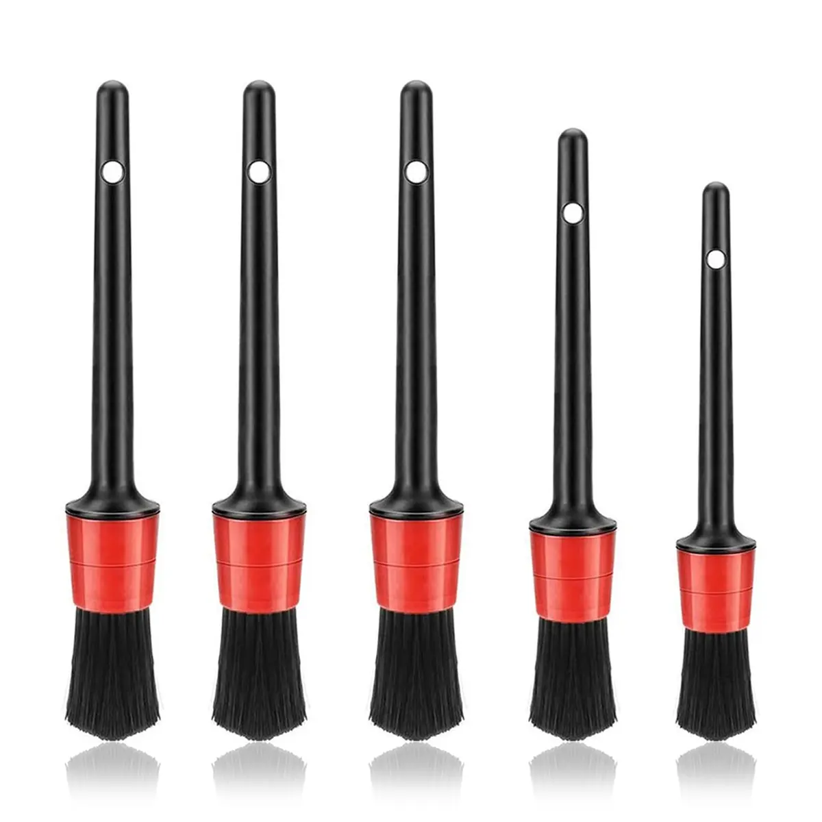 5Counts Dual Head Car Vent Cleaning Brushes with Removable Microfiber Dust Cleaner Portable Precision Tools for Auto Vents & Home AC
