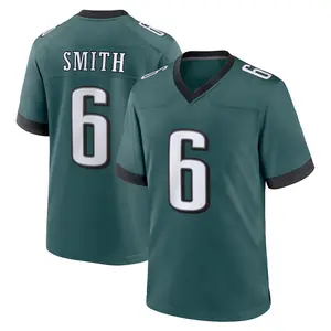Philadelphia Smith 6 Green/Black/White/Kelly Green Football Player Game Jerseys, Sports Stitched T-shirts Top for Men Women Youth Boys Girls