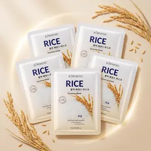 Niacinamide & Natural Rice Extract Rice Essence Face Mask - Unisex Moisturizer for Hydrated, Radiant Skin, Gentle Brightening Skincare for All Skin Types, 25ml/0.85fl.oz
