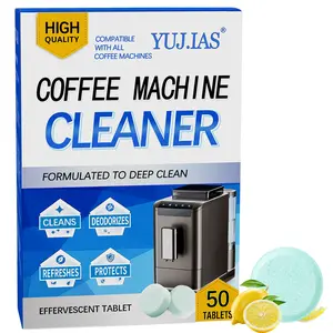 Coffee Machine Cleaner Tablets 50 Count,Coffee Maker Pot Descaling and Cleaning Tabs