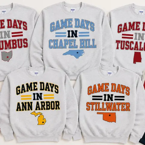 College Game Day Sweatshirt Fall Sweatshirt Comfy Pullover