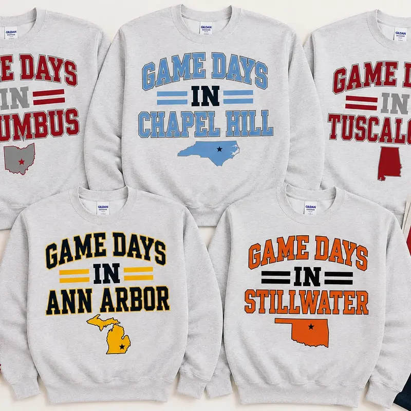 College Game Day Sweatshirt Fall Sweatshirt Comfy Pullover