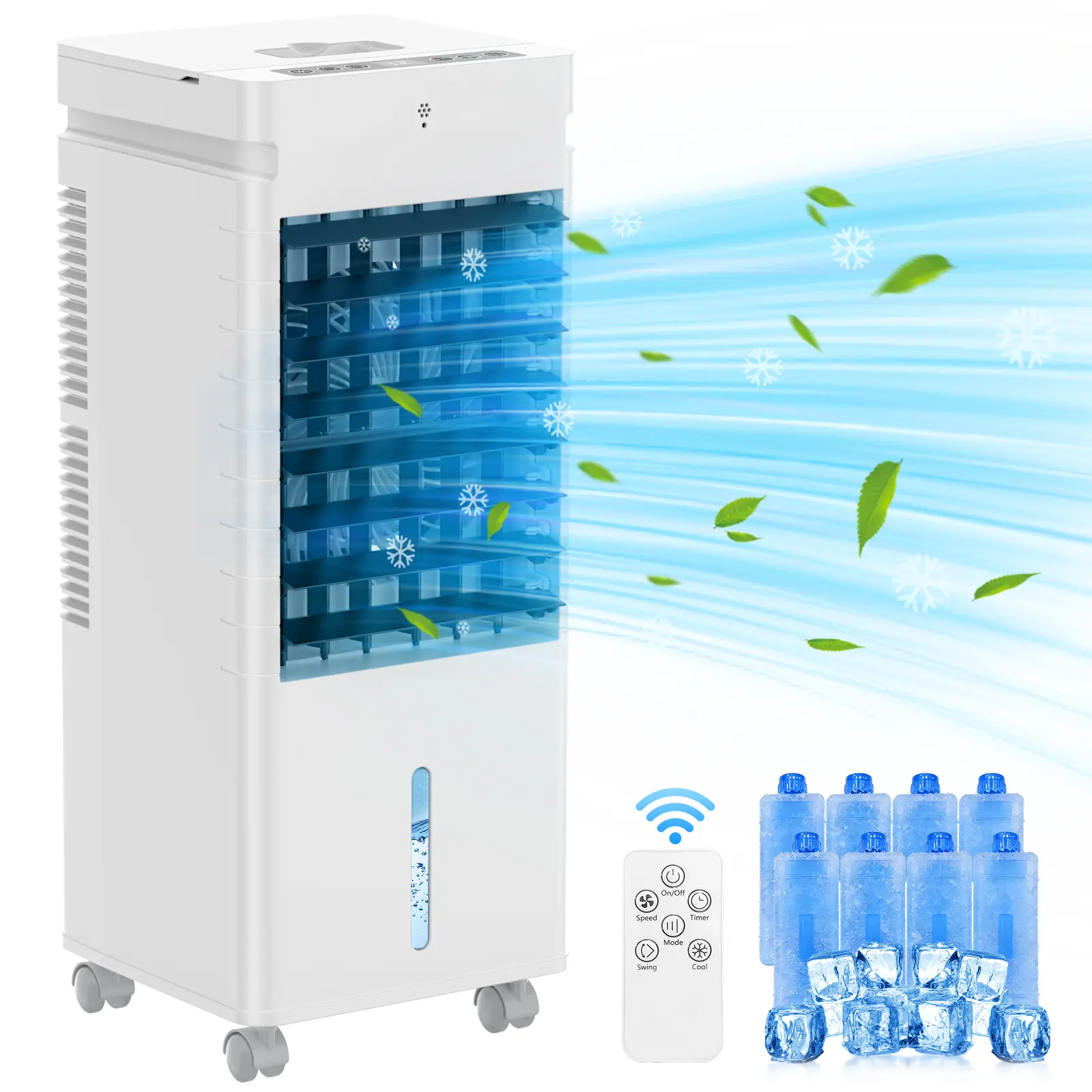 【SummerVibes】8000-10,000 BTU EasyCool Portable Air Conditioner- Cool up to 350 Sq. Ft. AC with Easy-to-Use Remote Control, Digital LED Display, 24H Timer,Sleep Mode and Complete Window Installation Kit, for Bedroom,Living Room,Home Office,Apartment