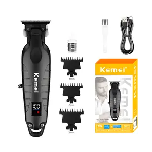 Keme Km-2293 Metal Body Digital Electric Hair Clipper, Professional Salon & Personal Use, Friday Sale, New Condition, Cordless Rechargeable Clippers, Cordless Barber Clipper