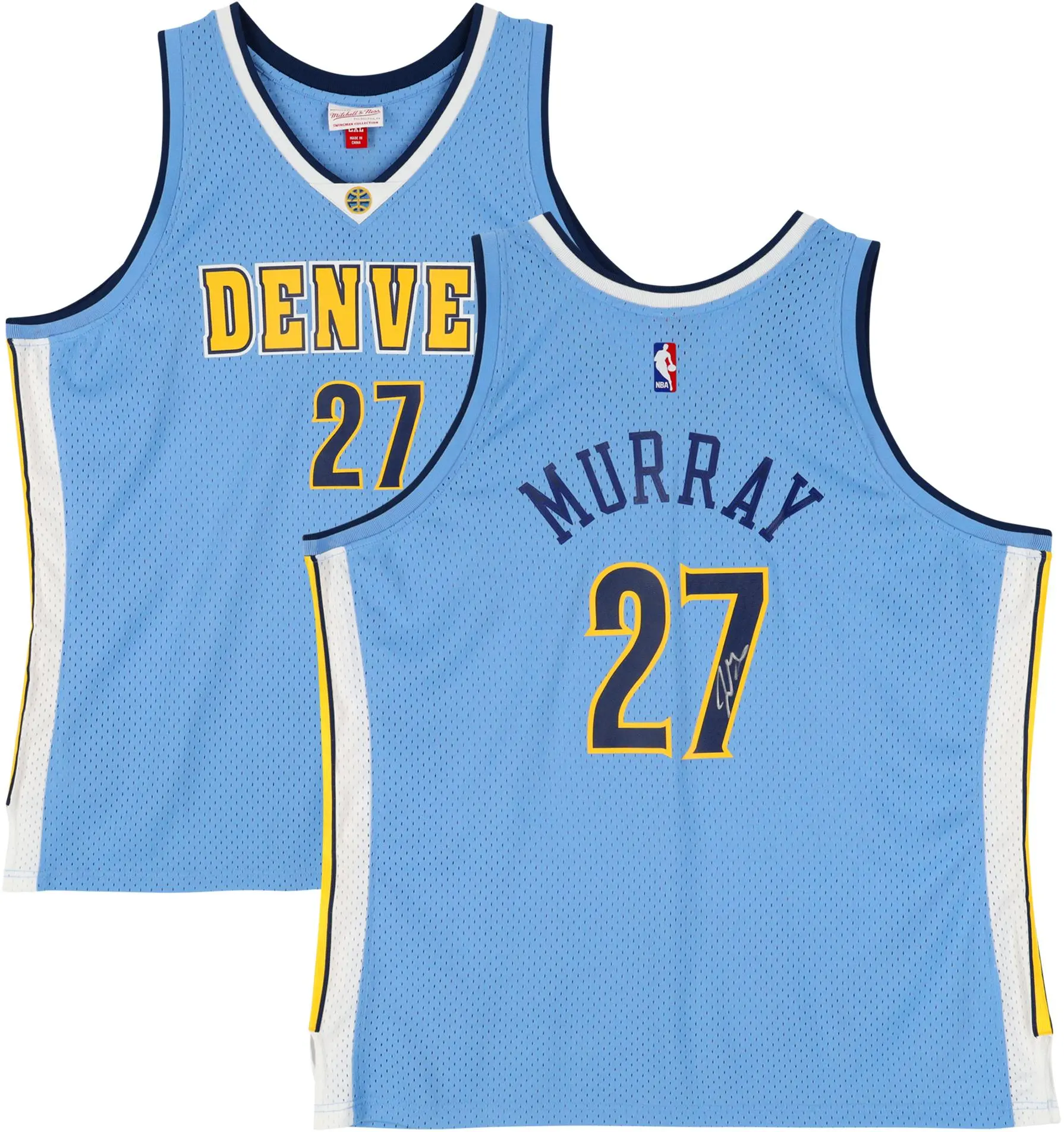 Jamal Murray Denver Nuggets Autographed Light Blue Mitchell & Ness 2016-2017 Swingman Jersey - Fanatics Authentic Certified