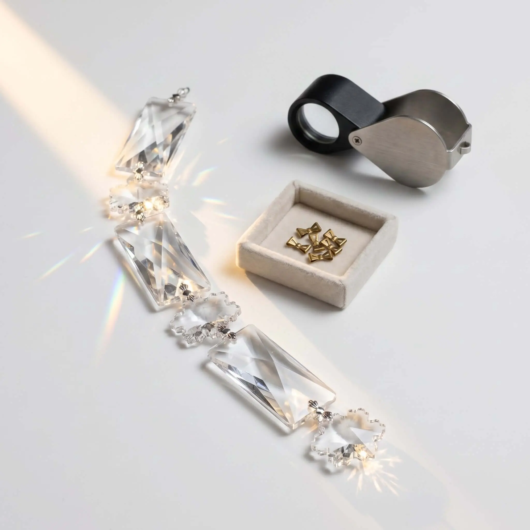 Magnificent Crystal Clear Decorative Combo Garland Strand