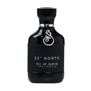 EMBAROUGE 22° North Men's Fragrance | Perfume for Men | Wood Top note | 100 ml pack | 3.4 Fl. Oz. | Wood and Amber fragrance | Gift for Men | Eau de Parfum EDP