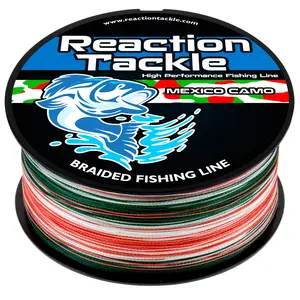 Reaction Tackle Metered Braided Fishing Line - Mexico Camo