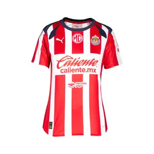 PUMA Womens Chivas Home Crew Neck Short Sleeve Replica Jersey 25-26 Casual - Red