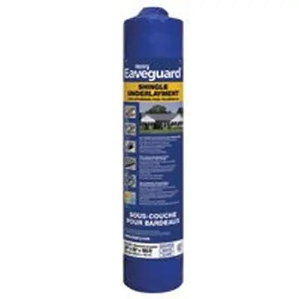 Henry HE740916 Roofing Underlayment - 1.3 mm Thickness, 66.5 lbs Weight, High Tack Rubberized Asphalt, Non-Woven Glass Fiber, Fully Adhered System for Shingles, Prevents Ice Damage