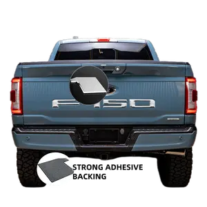 3D tailgate letters badges exterior accessories Compatible for 2021 2022 2023 2024 truck decals 2025 Ford F-150 Accessories 3M Strong Adhesive Back Anti FadeCoating Chrome Silver Outdoor truck decals